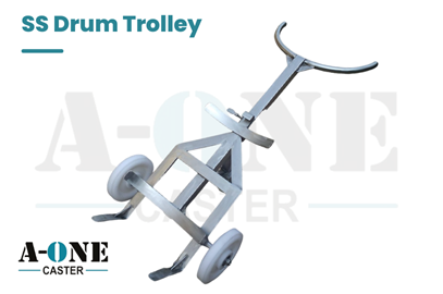 Premium SS Drum Trolley - A-ONE Caster